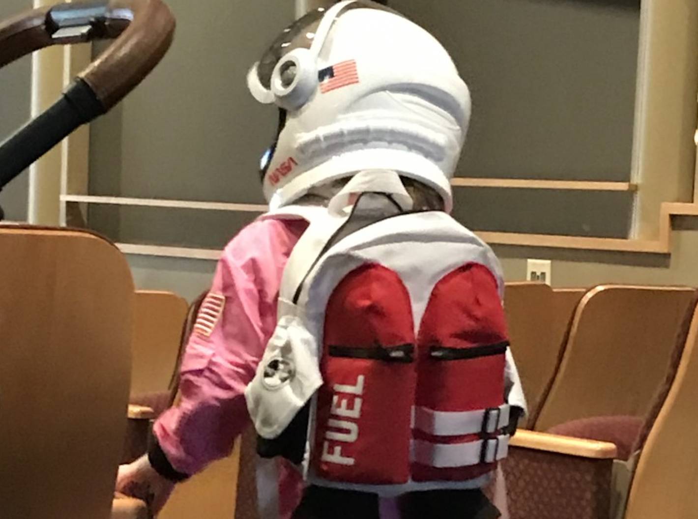 Young astronaut at Roger That!